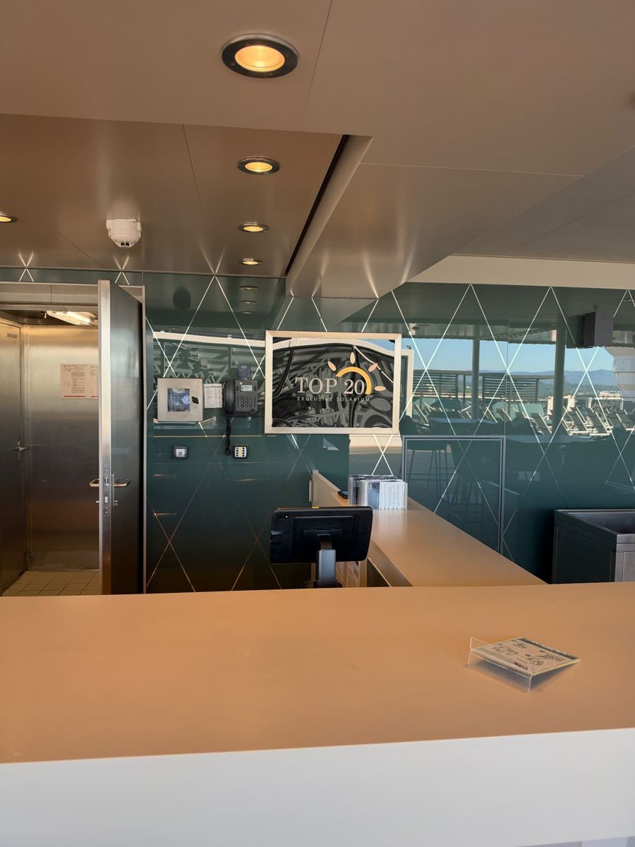 The Top 20 reception in the Yacht Club
